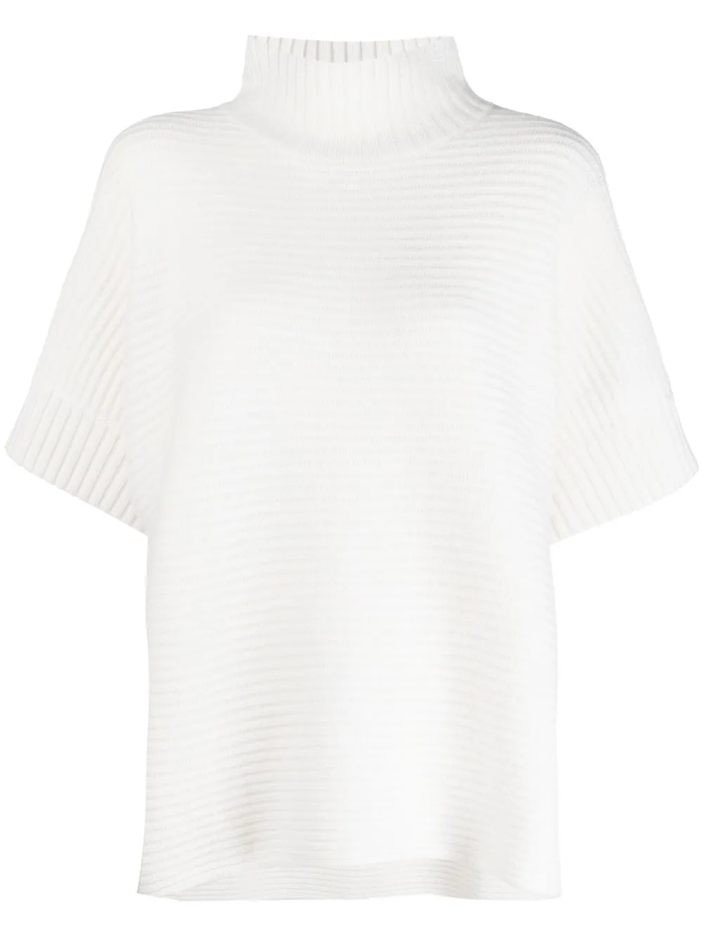 Max Mara ハイネック ニットトップ - ホワイト Max Mara ハイネック ニットトップ - ホワイト