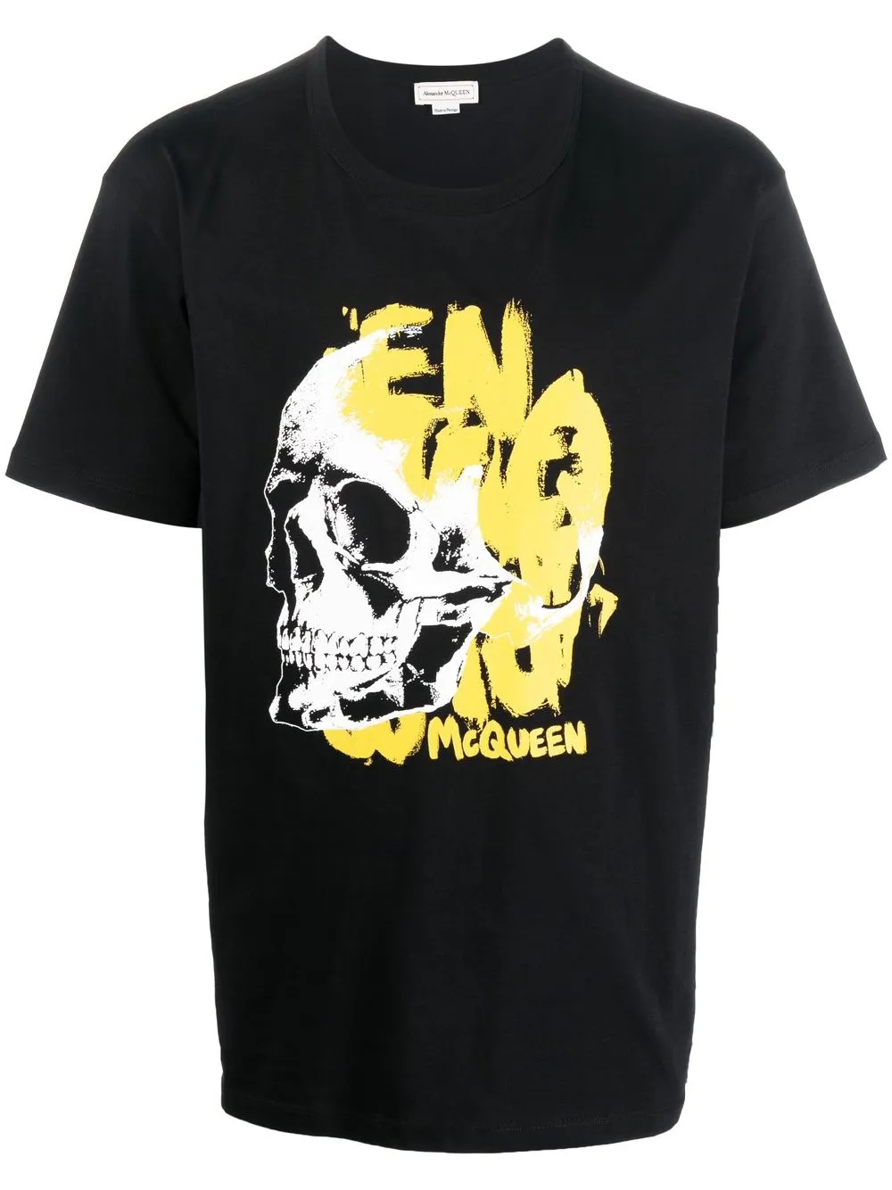 

Alexander McQueen playera con estampado gráfico - Negro