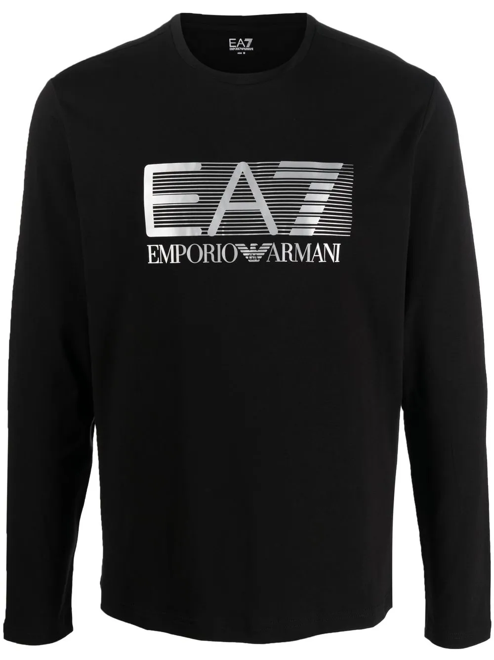 

Ea7 Emporio Armani logo-print crew neck sweatshirt - Black