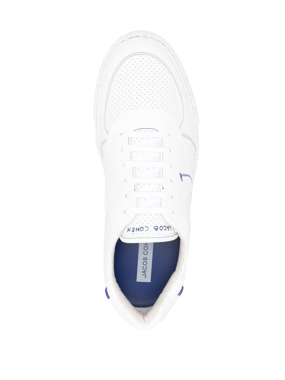 Jacob Coh n perforated detail low top Sneakers Farfetch