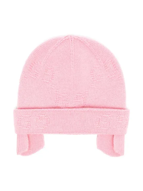 Gucci Kids logo-knit wool beanie 