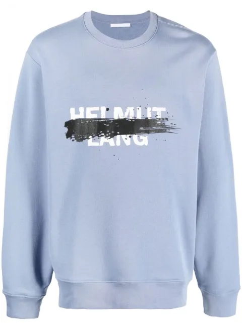 Helmut Lang painted logo-print sweatshirt
