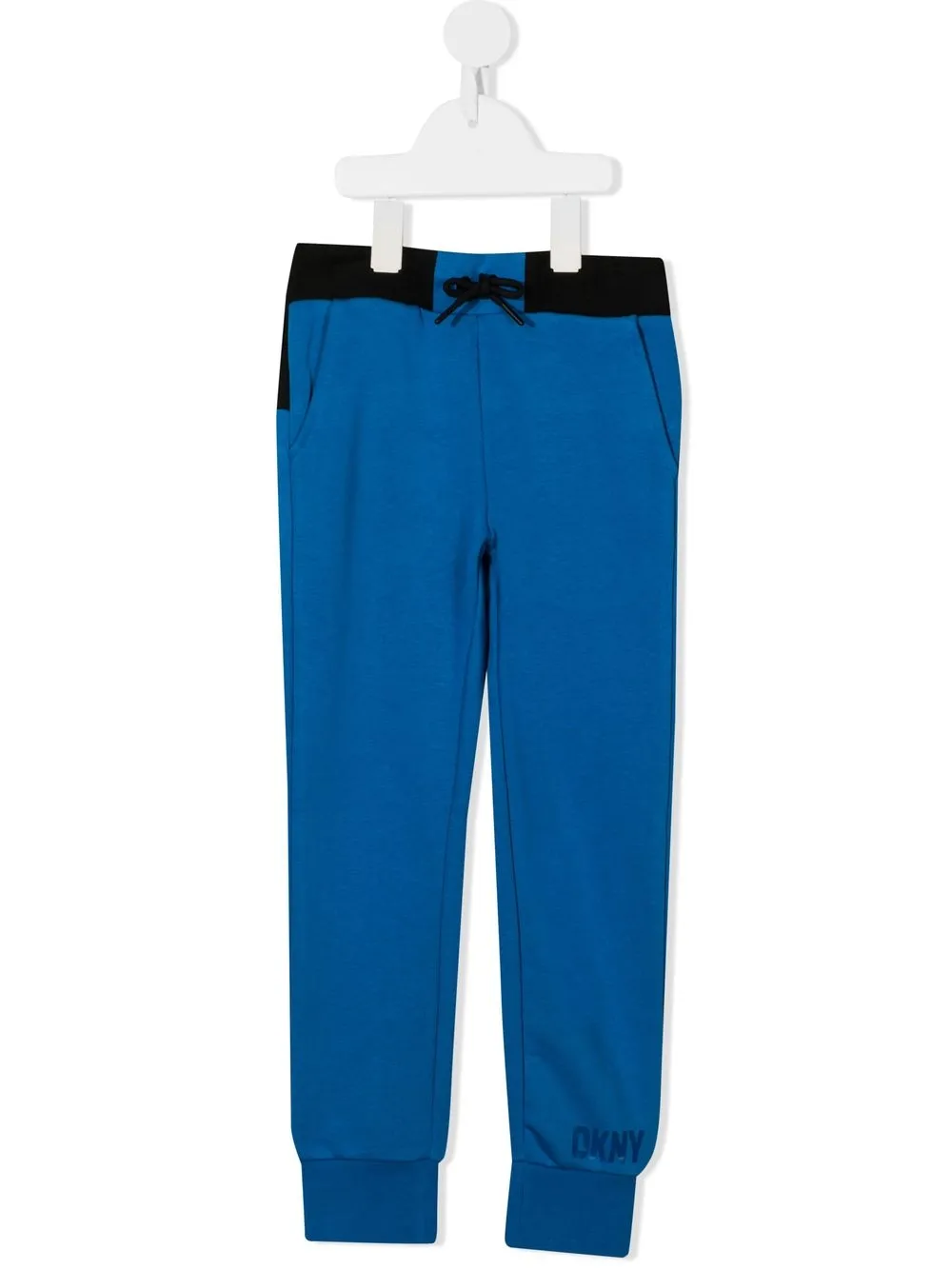 

Dkny Kids pants con diseño de dos tonos - Azul