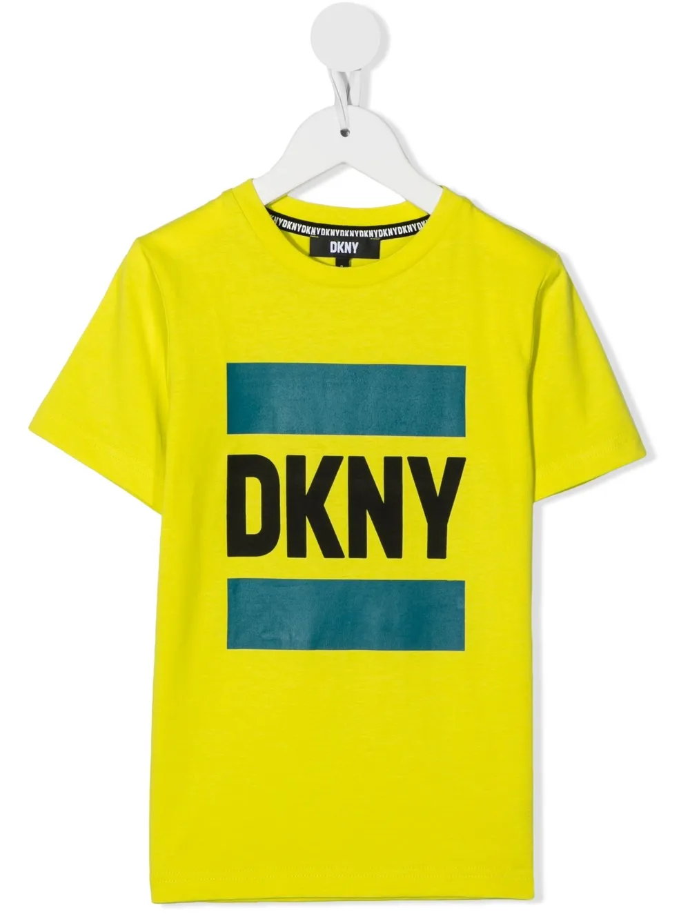 

Dkny Kids playera con logo estampado - Amarillo