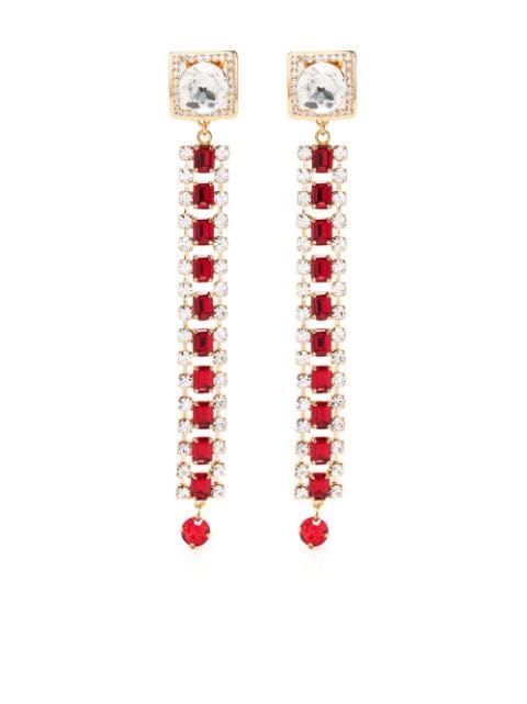 Alessandra Rich crystal-embellished drop earrings