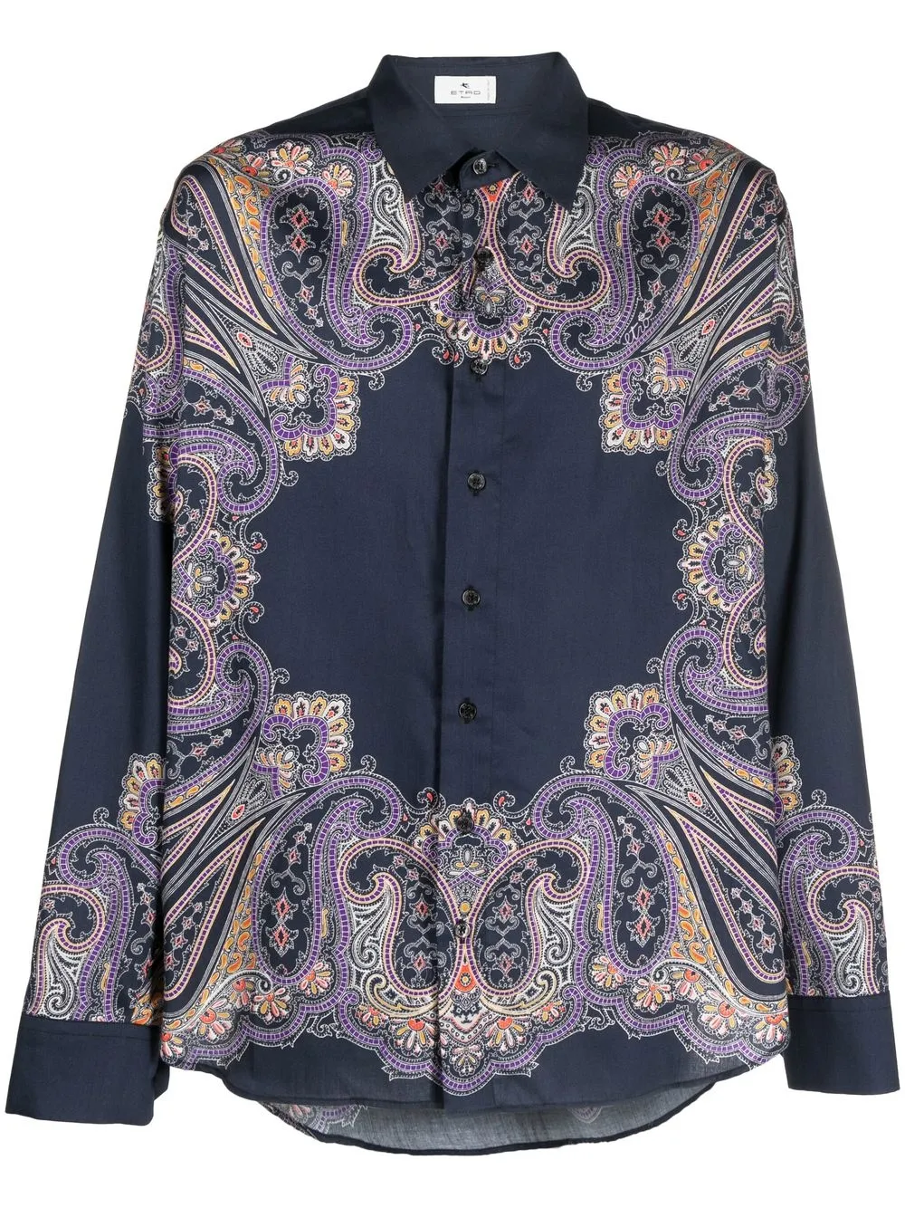 

ETRO camisa con estampado de cachemira - Azul