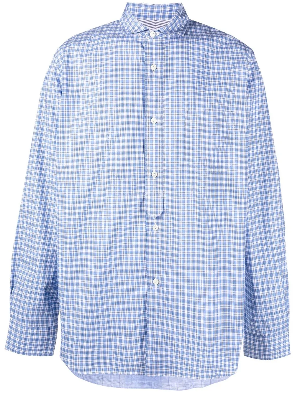 

Junya Watanabe MAN camisa con cuadros estampados - Azul