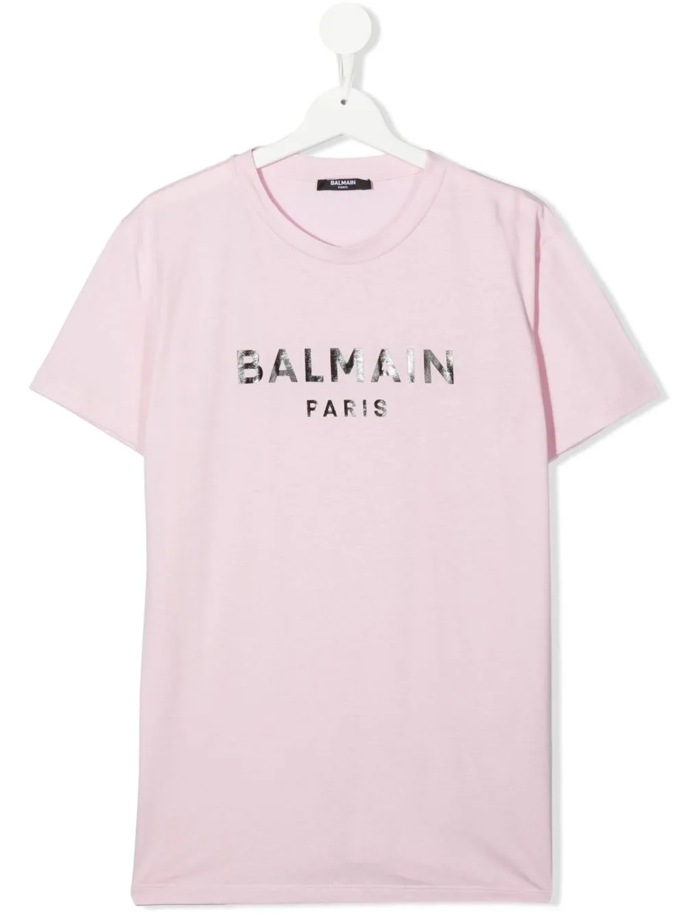

Balmain Kids playera con logo estampado - Rosado