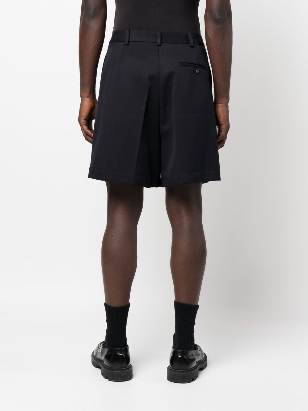 Raf Simons Pleated wide-fit Mini Shorts - Farfetch