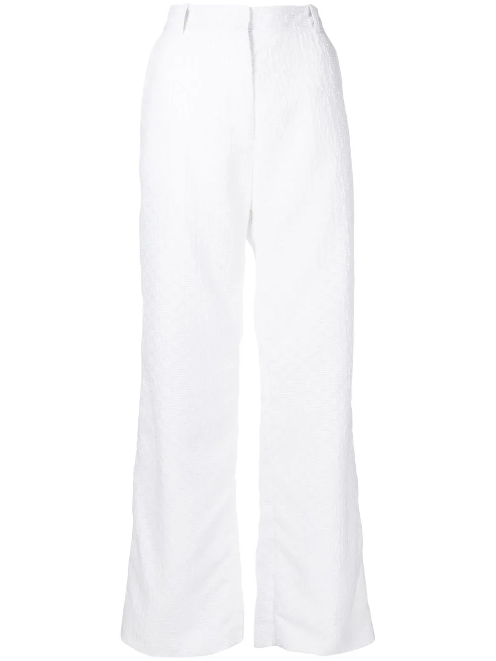 

Cecilie Bahnsen pantalones rectos - Blanco