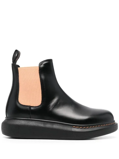 Alexander McQueen leather Chealsea boots