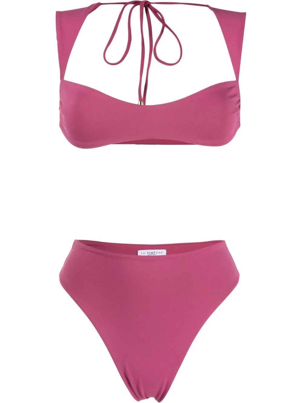 

La Reveche bikini con tiro alto - Rosado