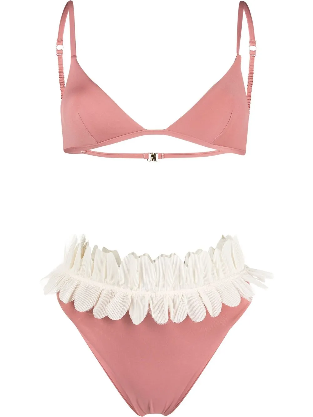 

La Reveche Fatima petal-detail bikini - Pink