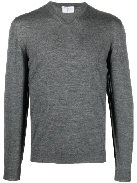 Fedeli V-neck jumper