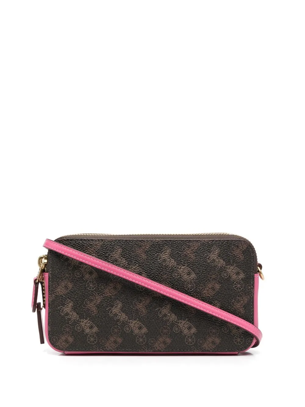 

Coach bolsa crossbody con logo estampado - Marrón