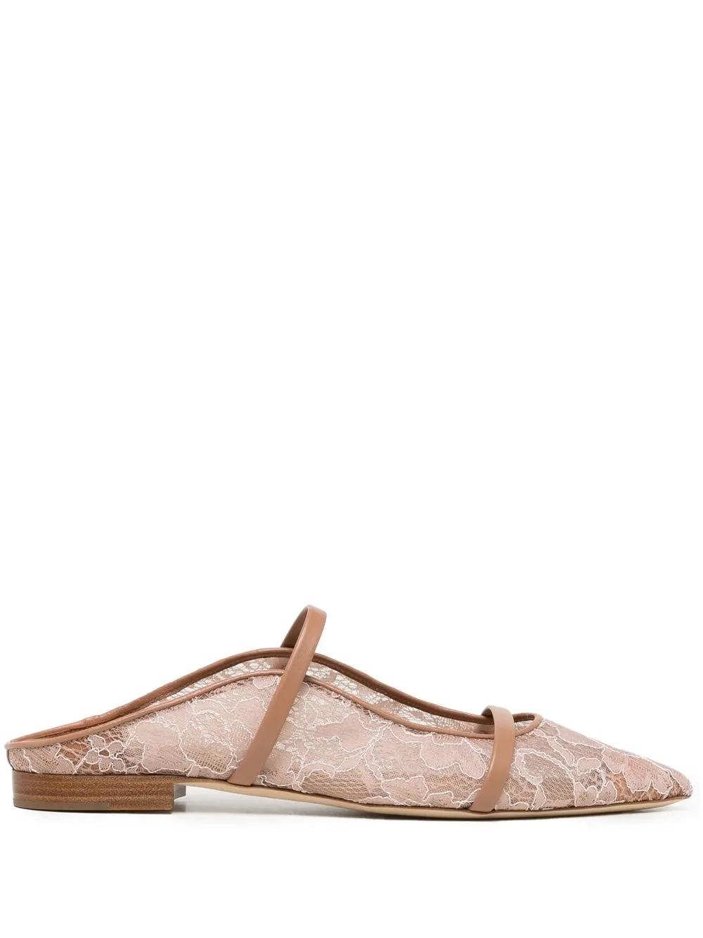 

Malone Souliers Maureen lace ballerina flats - Brown