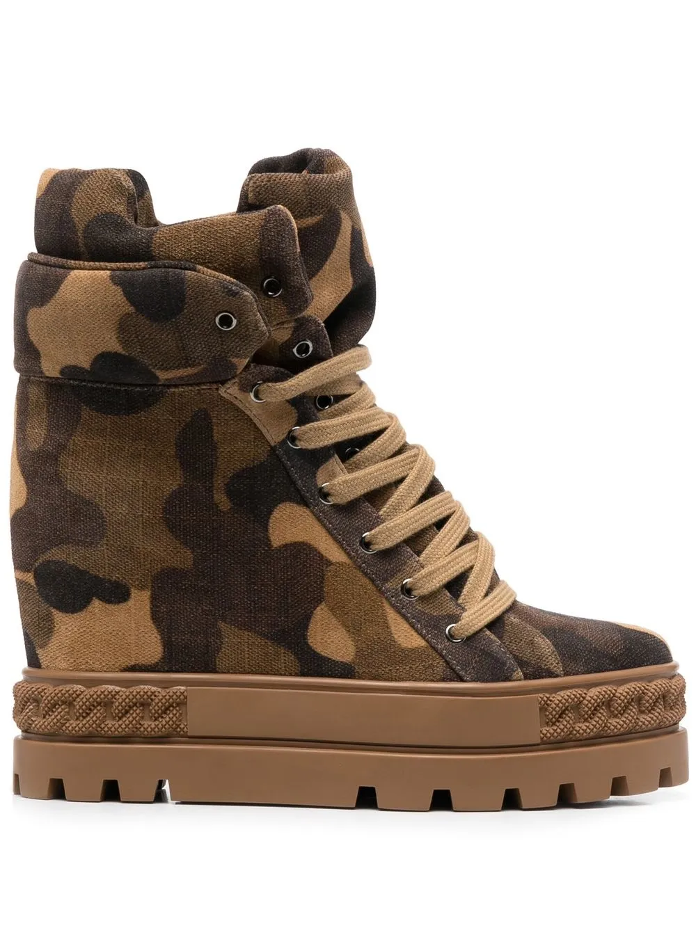 

Casadei botas Undercover con estampado militar - Verde