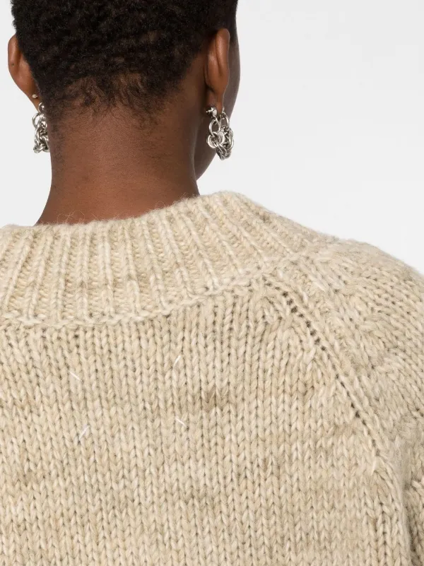 Maison Margiela Botanical Dye crew-neck Jumper | Neutrals | FARFETCH