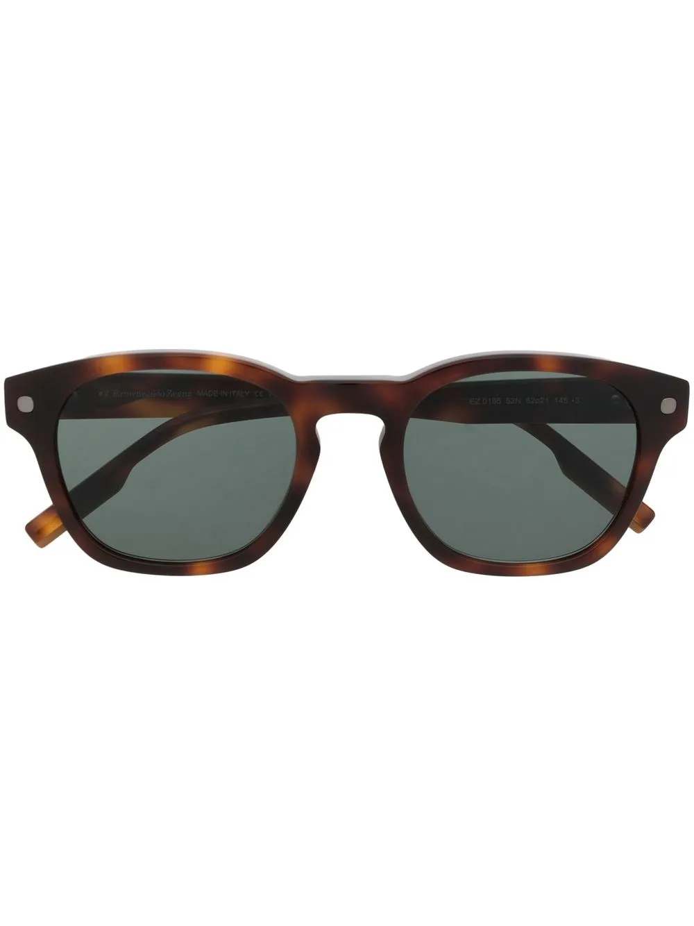 

Zegna lentes de sol con armazón estilo carey - Marrón