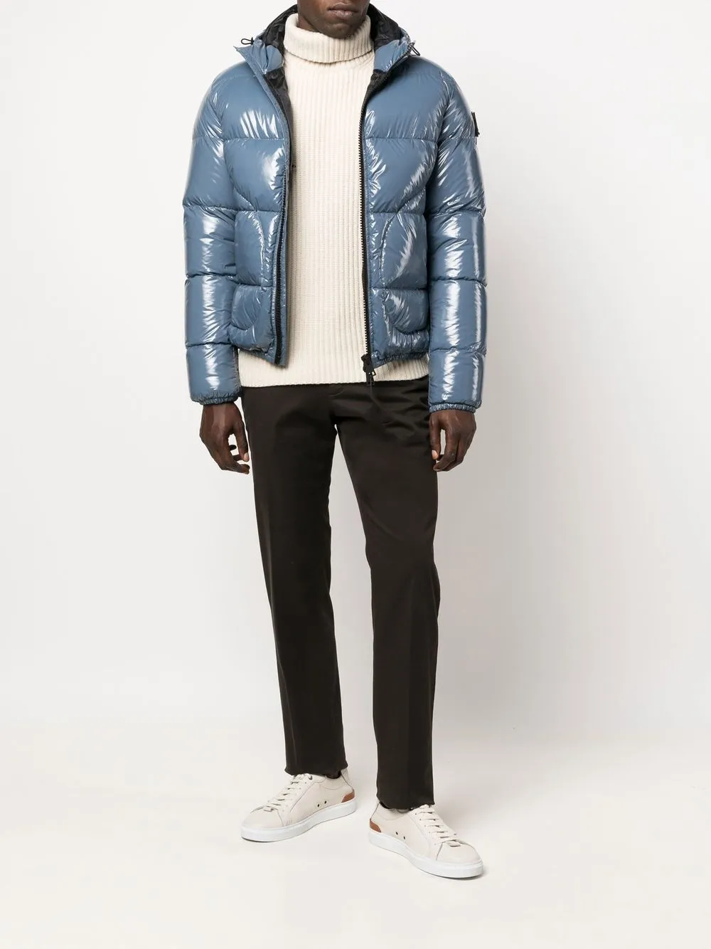 Herno logo-patch hooded puffer jacket | Down Jackets | Image 2