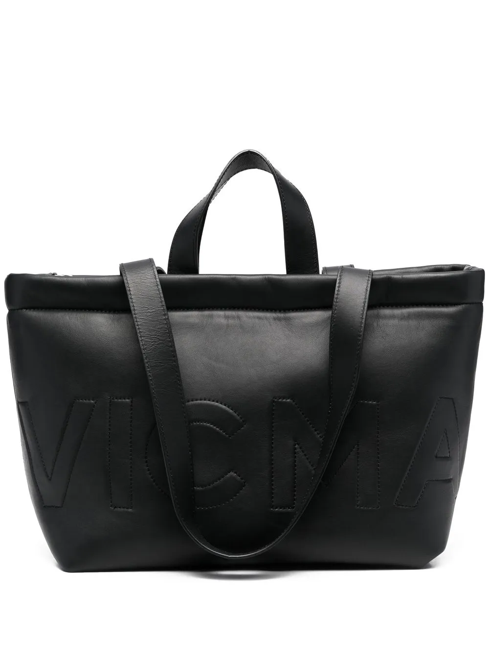 

Vic Matie embroidered logo tote bag - Black