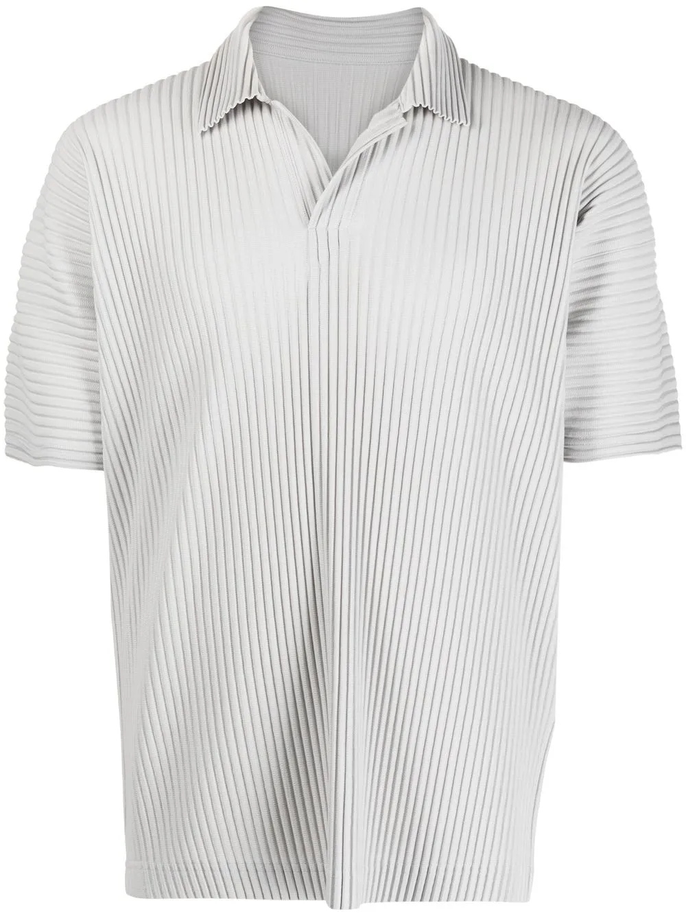 

Homme Plissé Issey Miyake plissé effect polo-shirt - Grey