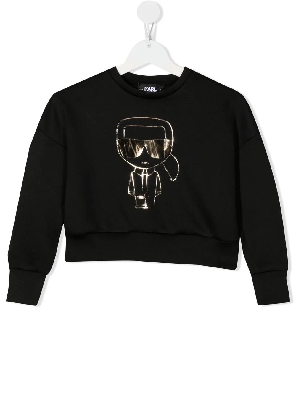 

Karl Lagerfeld Kids sudadera con motivo Karl - Negro