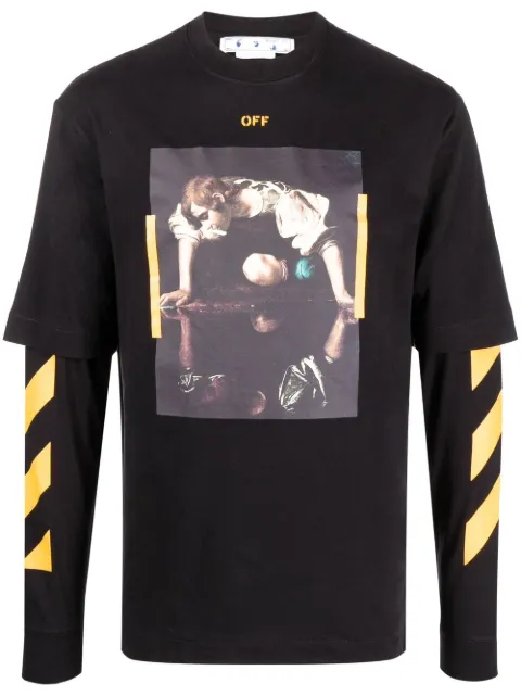 Off-White Caravaggio painting Arrows-print top