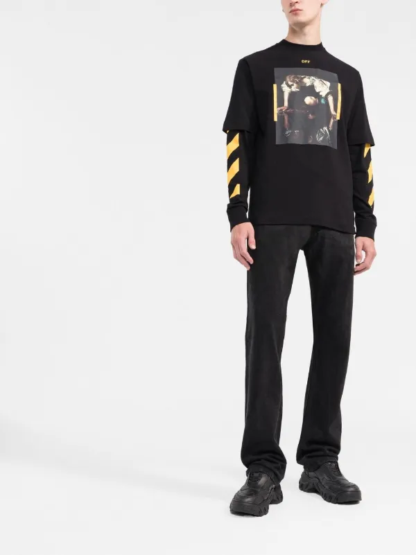 Off-White Caravaggio Painting Arrows-print Top | Black | FARFETCH