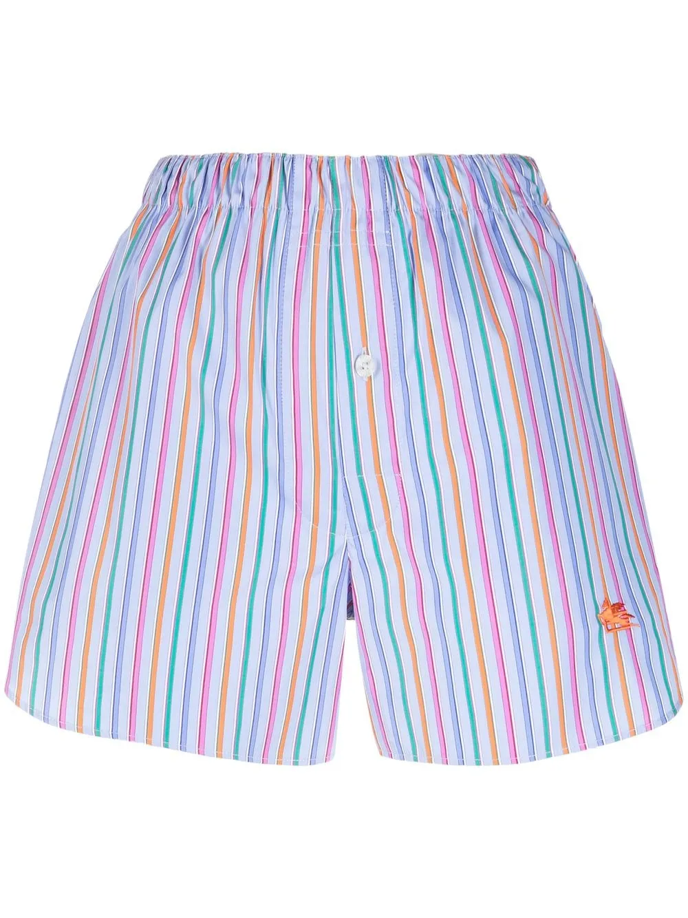 

ETRO shorts Pegaso a rayas - Azul