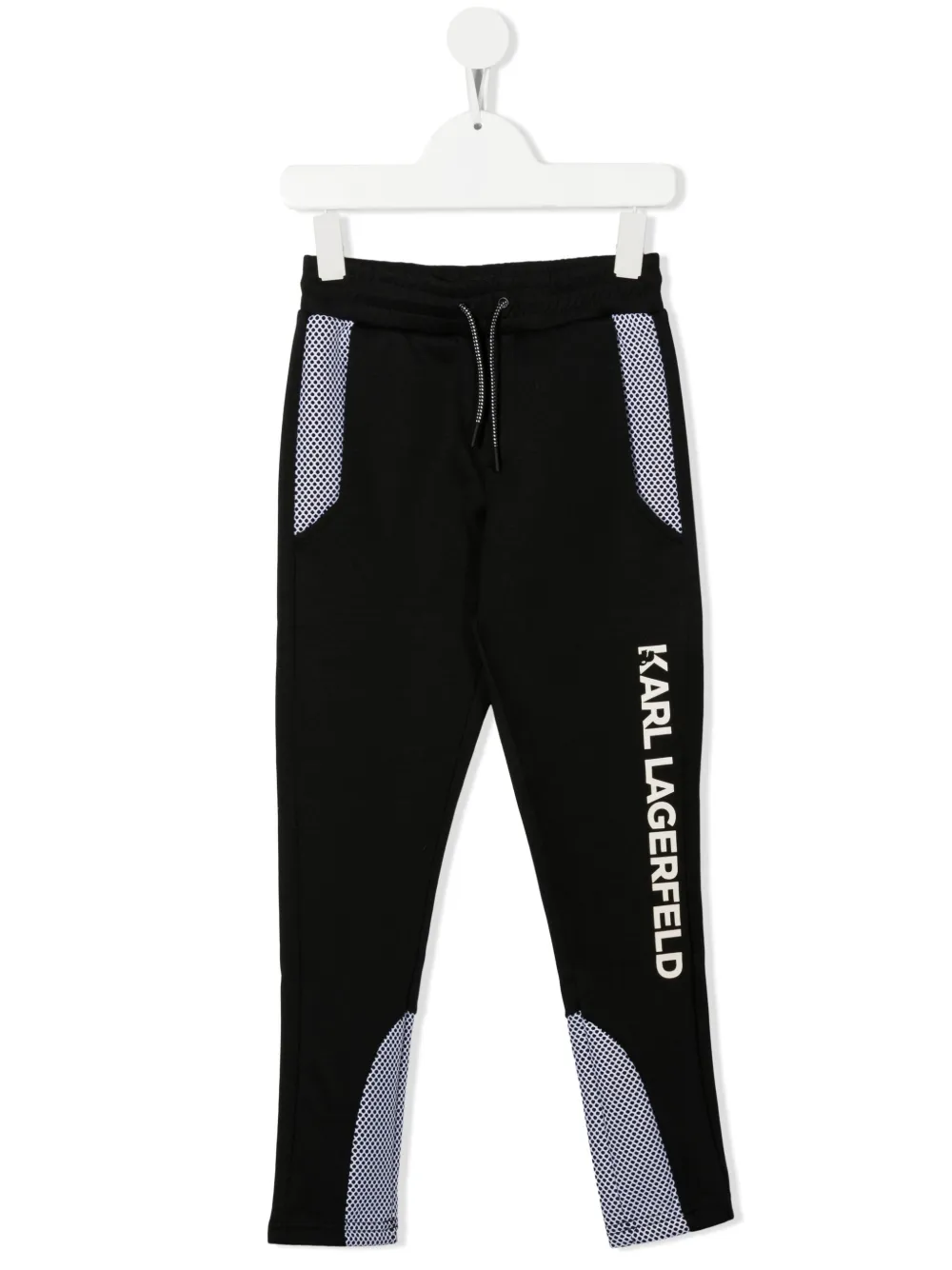 

Karl Lagerfeld Kids TEEN logo-print track pants - Black