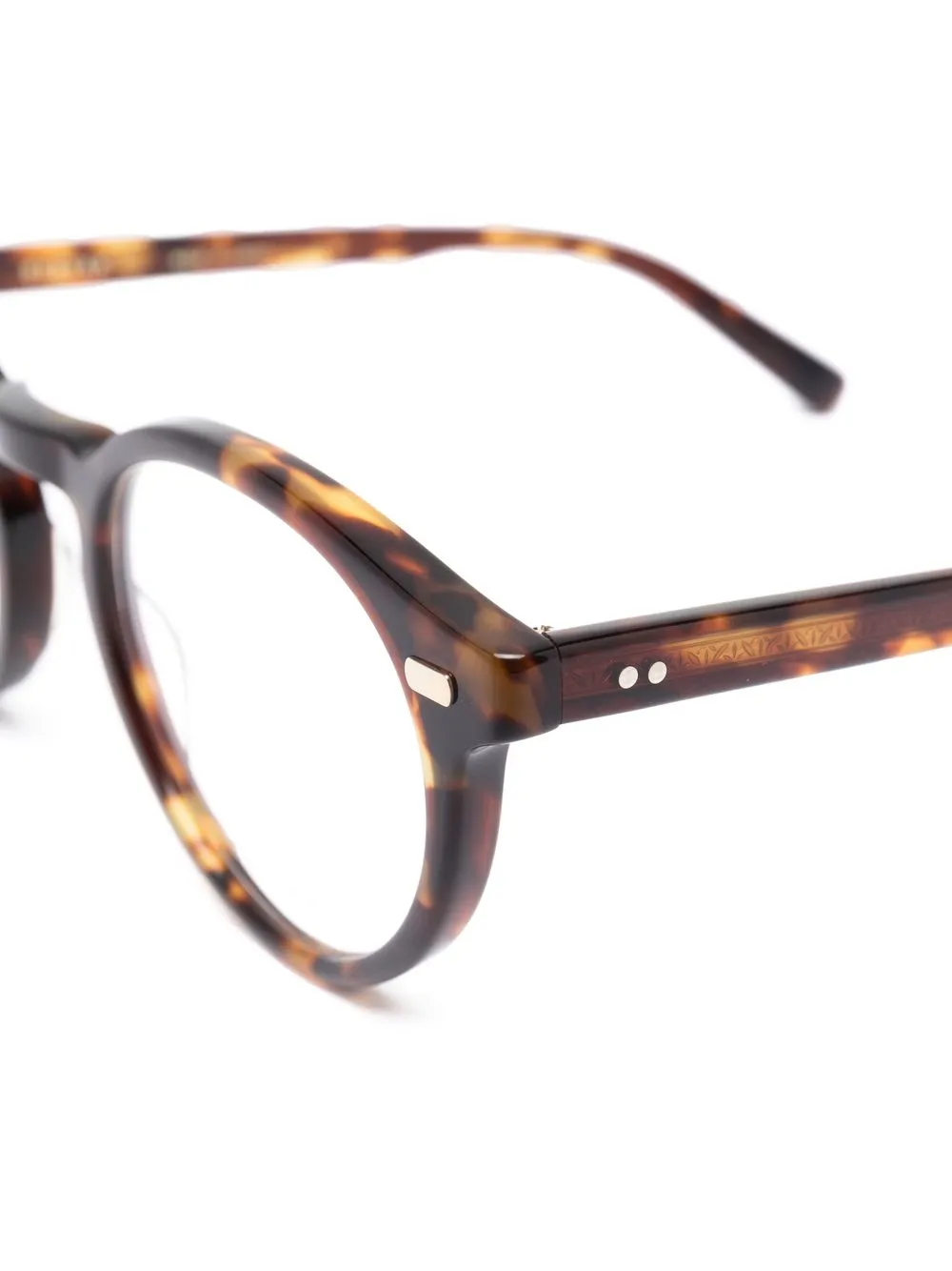  Eyevan7285 Tortoiseshell Round-frame Glasses - Brown 