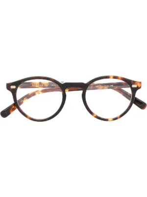 Oliver Peoples トータスシェル 眼鏡フレーム | ブラウン | FARFETCH JP