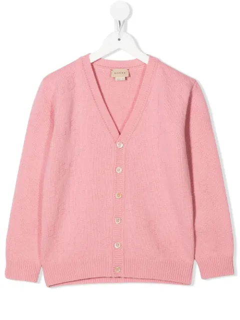 Gucci Kids V-neck wool cardigan