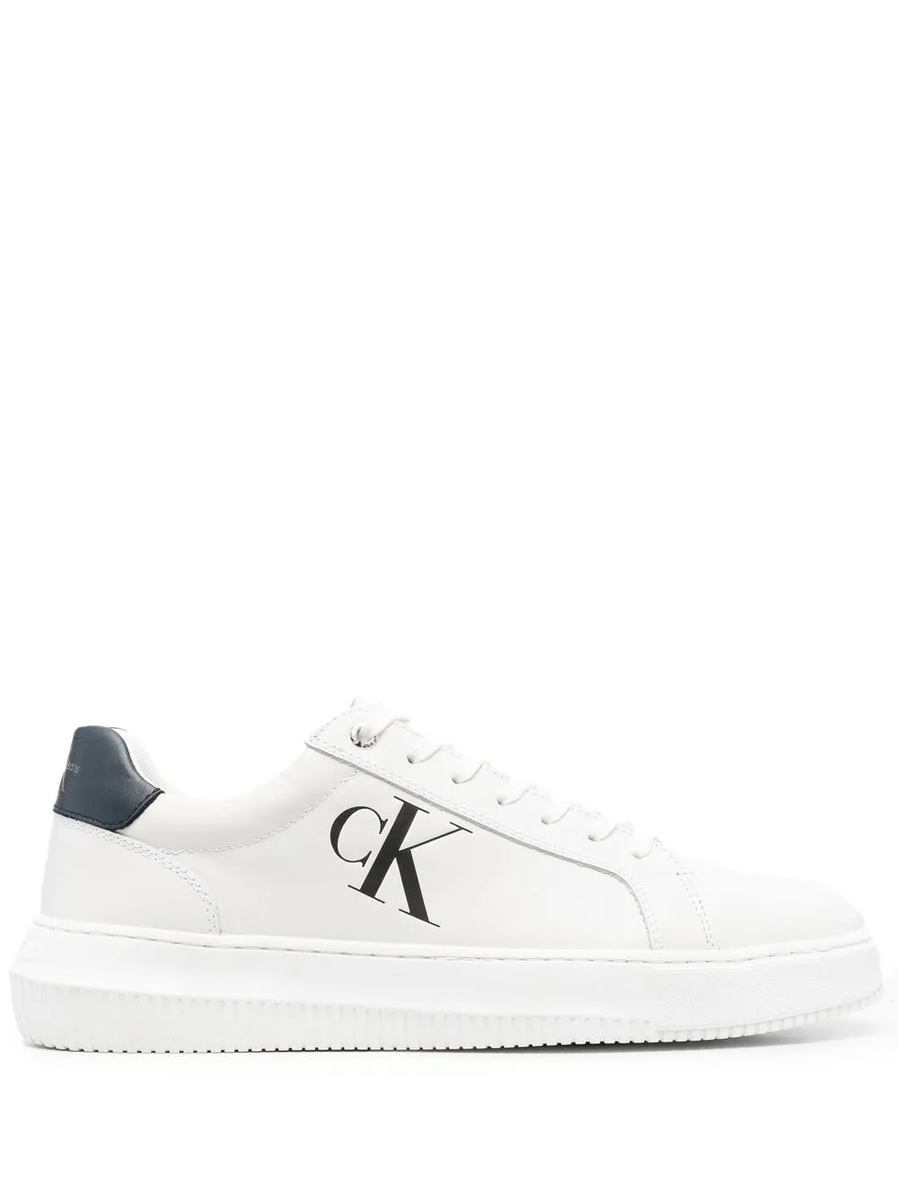 

Calvin Klein tenis bajos con logo estampado - Blanco