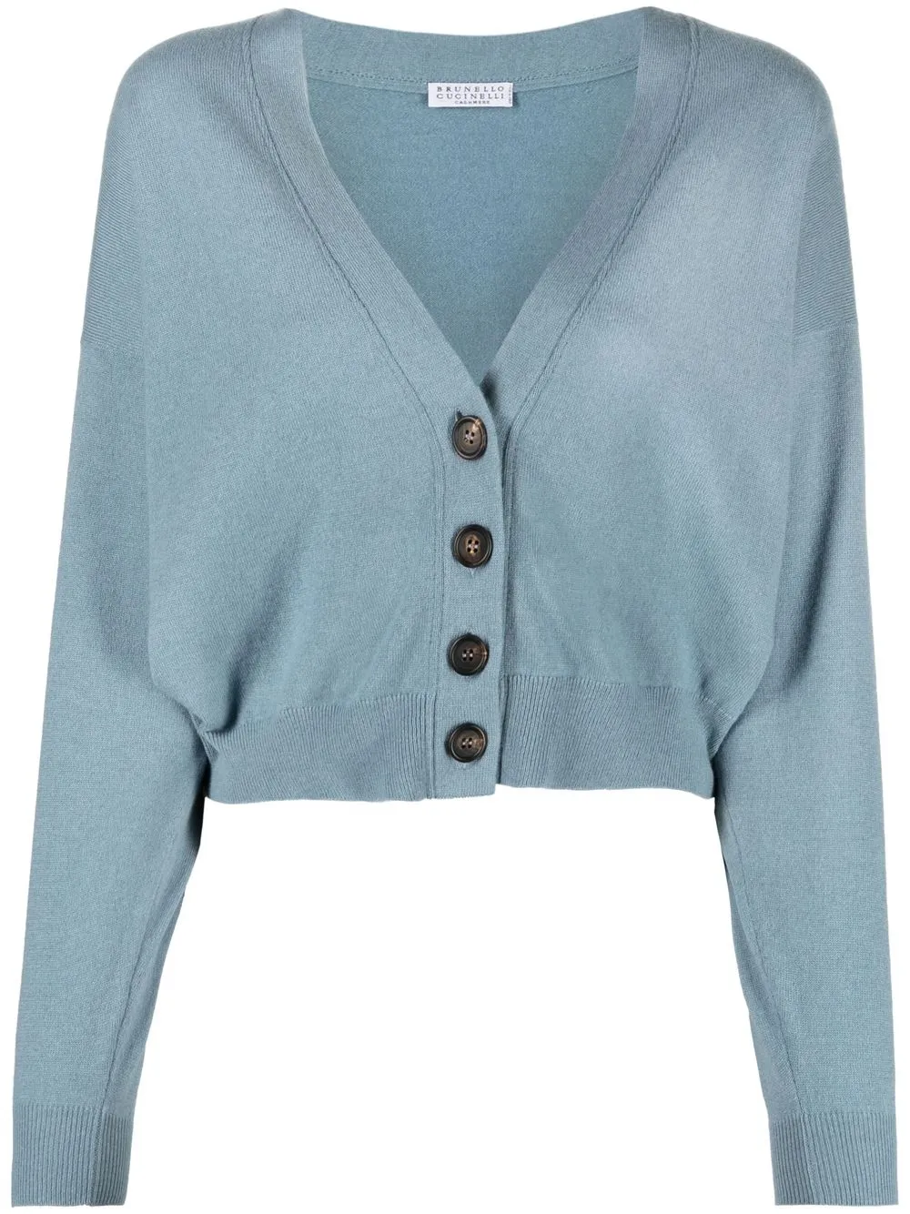 

Brunello Cucinelli V-neck cropped cardigan - Blue