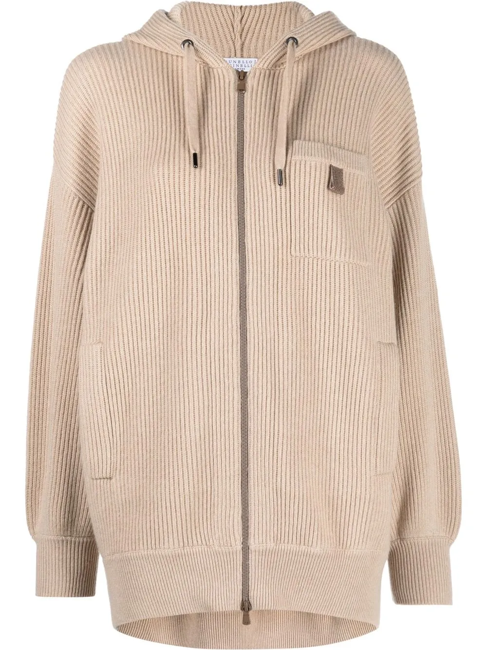 

Brunello Cucinelli hoodie con cierre - Neutro