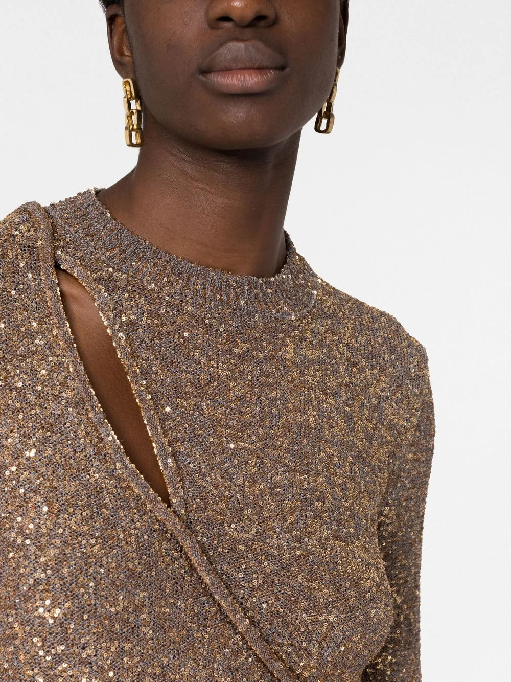 Cheap Stella McCartney sequin-embellished knitted dress Women