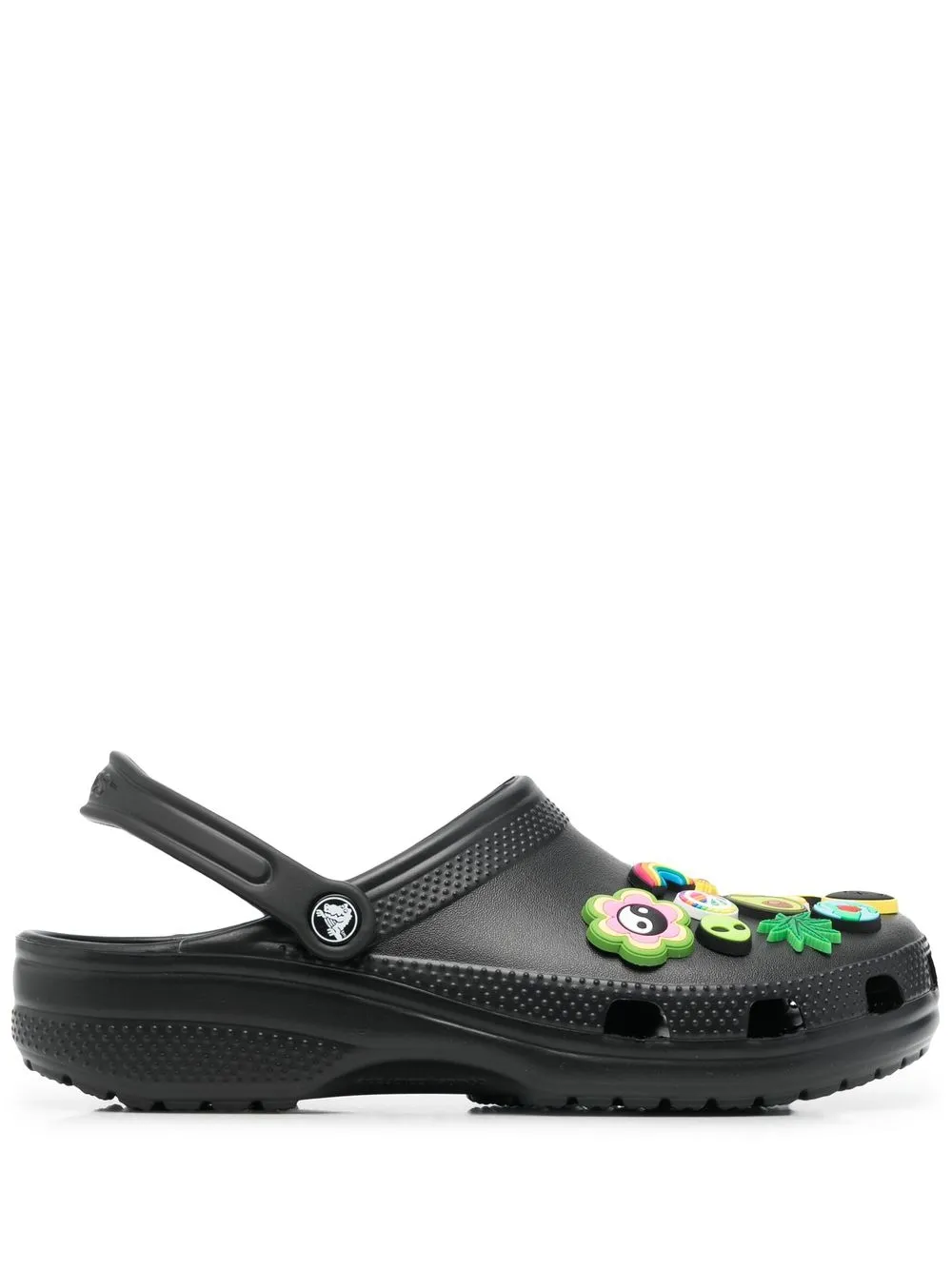 Crocs Classic multi-charm sandals | Black | Image 1