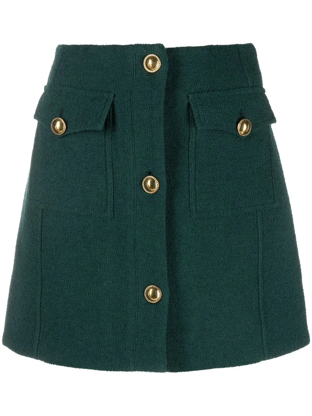 Alessandra Rich Buttoned A-line Miniskirt - Farfetch