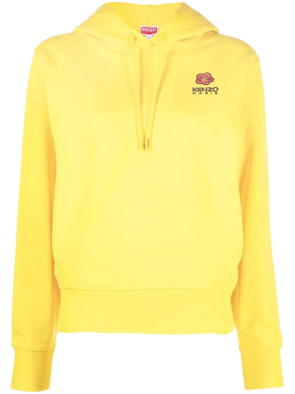 

Kenzo Bone Flower drawstring hoodie - Yellow