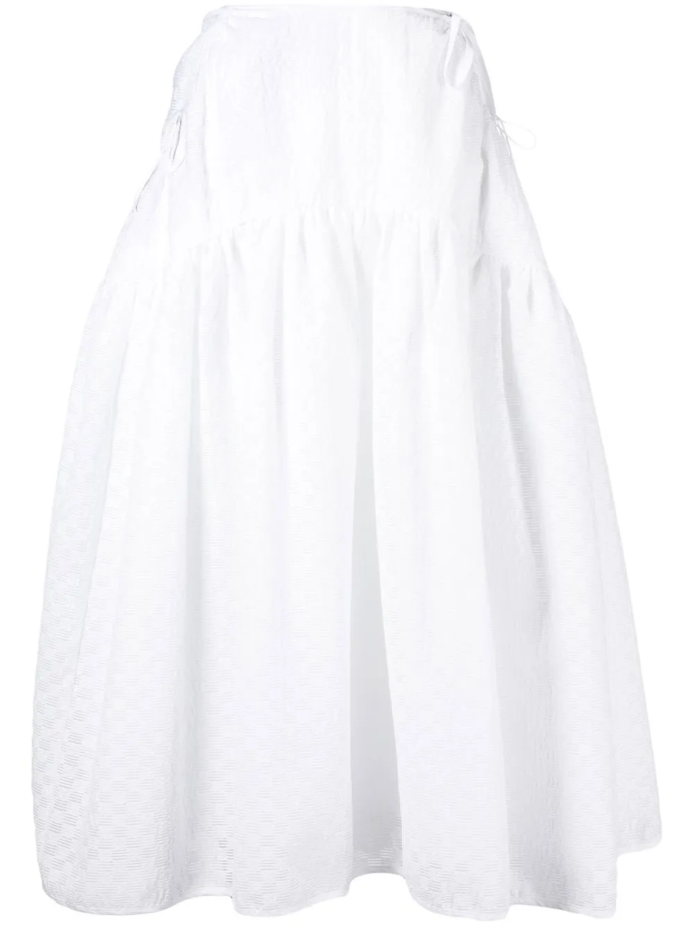 

Cecilie Bahnsen high-waisted midi skirt - White