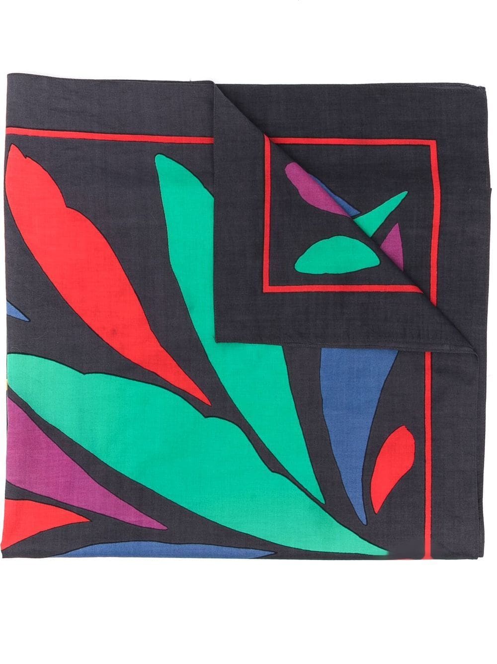 1990s geometric print scarf