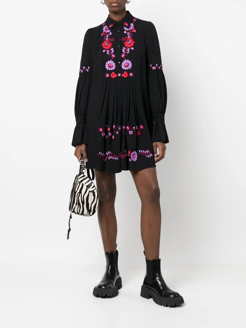 Dsquared2 floral-embroidered Knit Dress 