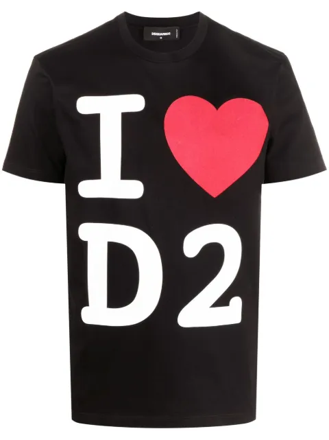 DSQUARED2 'I Love D2' Cool graphic-print T-shirt
