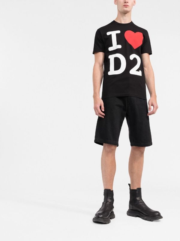 Dsquared2 ディースクエアード 'I Love D2' Cool Tシャツ - Farfetch