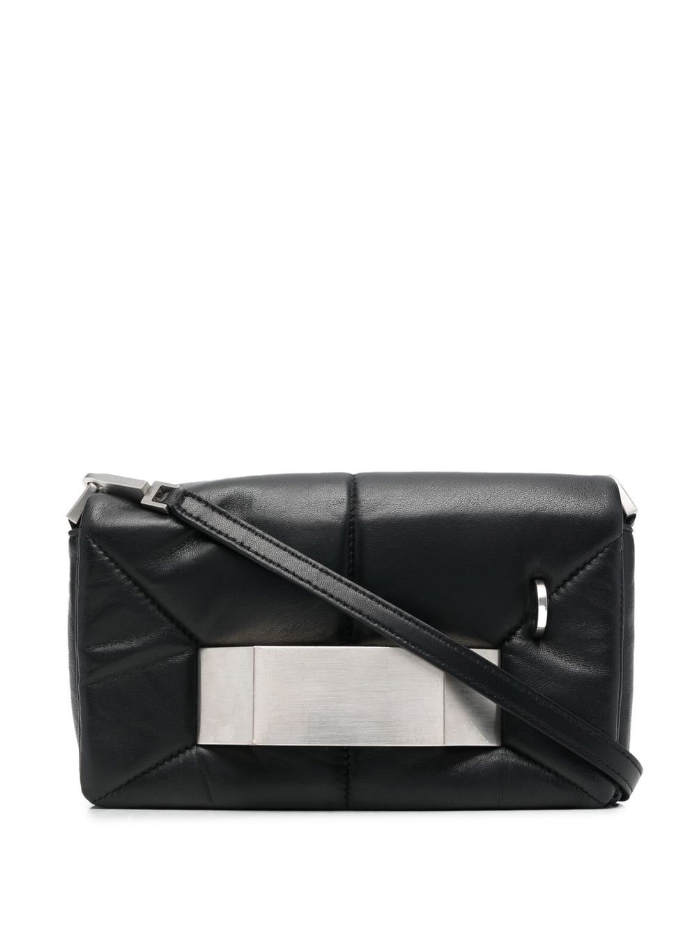 Shop Rick Owens Griffin Quilted Crossbody-bag In Black