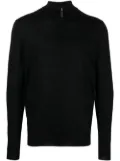 Fedeli high-neck cardigan - Black