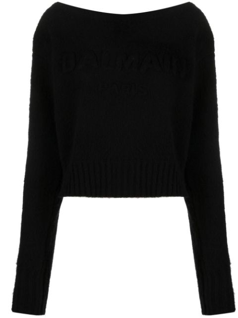 Balmain boat-neck jumper Women