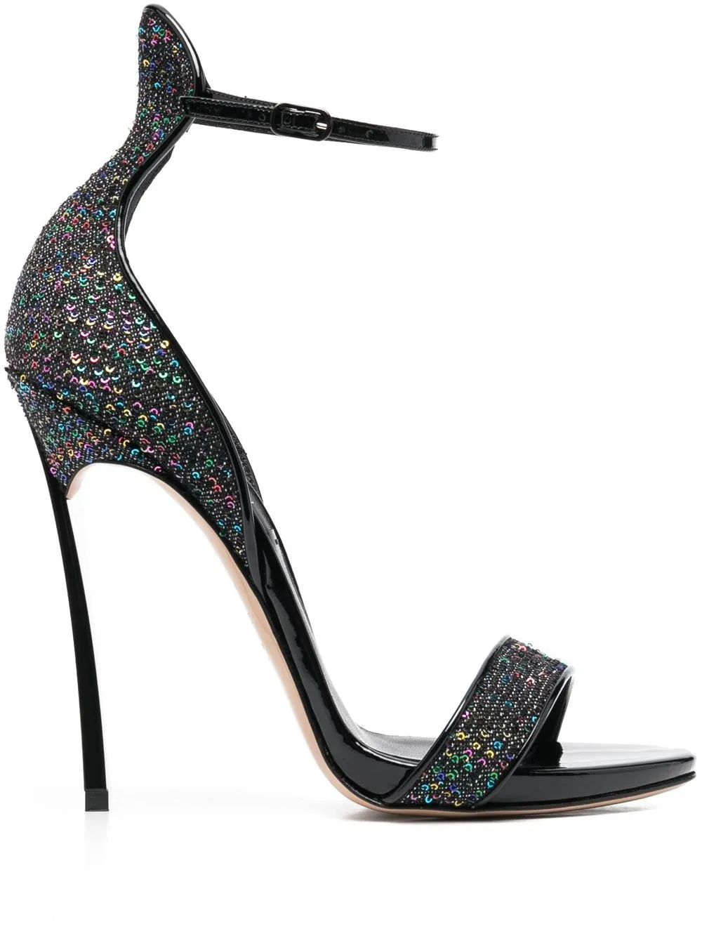 

Casadei sandalias Blade Arcobaleno con tacón de 115mm - Negro